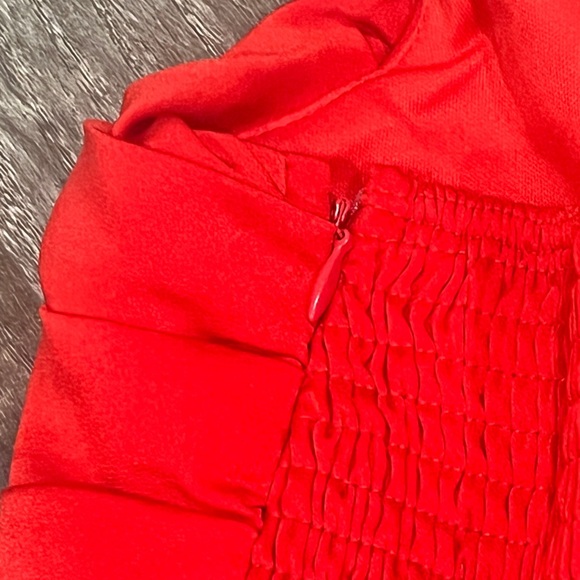 FINAL PRICE NWT Lulus Living for the Present Red Satin Strapless Romper - Picture 9 of 11